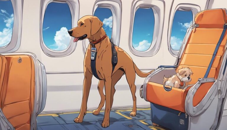 flying with a large dog